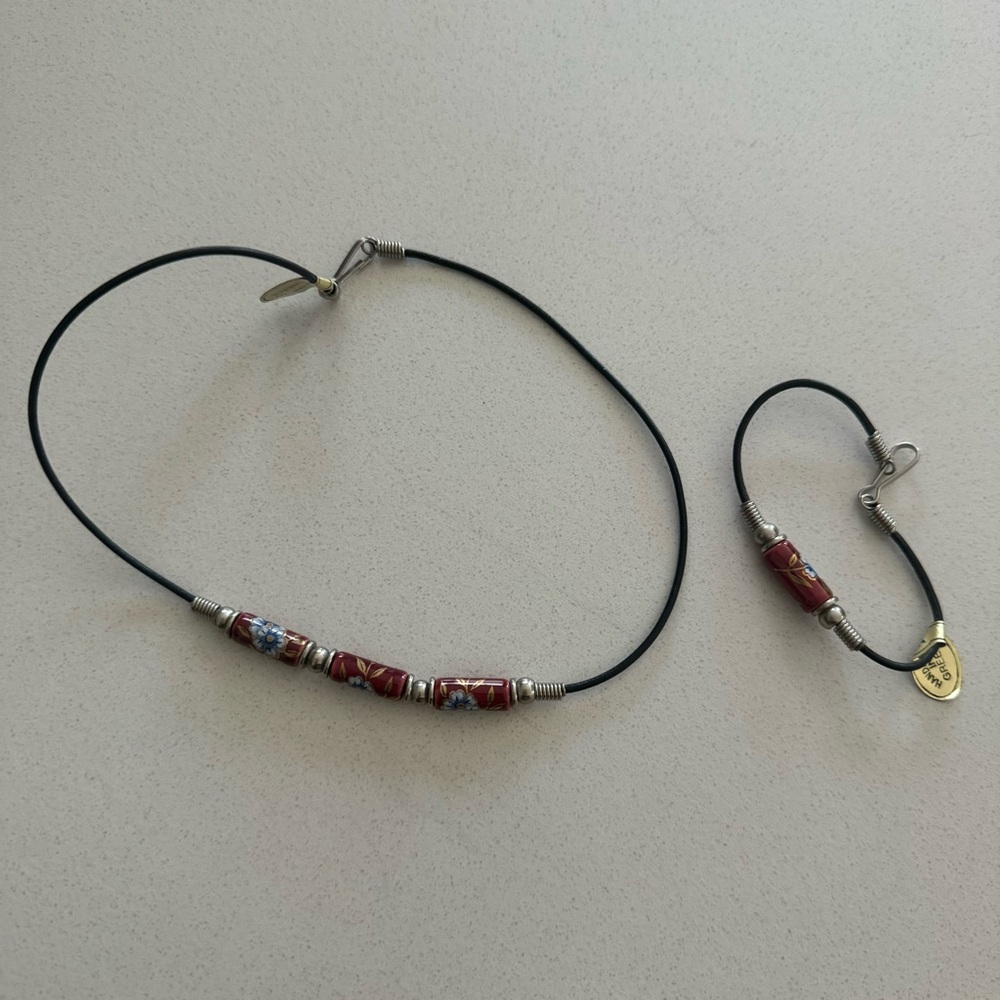 Handmade In Greece Necklace & Bracelet Set